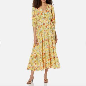 Velvet Floral Maxi Dress